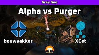 Grey Goo: bouwvakker (Human) vs XCet (Goo) - Alpha vs Purger