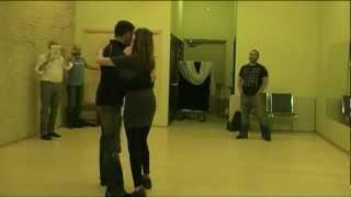 Argentine Tango Lesson - Forward Rock Step into Leg Wrap and Sacada