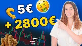 TRADING : de 5€ à 2800€ en 5h ! Découvrez cette STRATÉGIE !