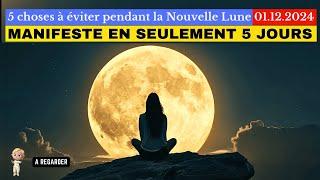 CE SOIR DÉTERMINERA OU RÉUSSIRA VOS 6 PROCHAINS MOIS | Nouvelle Lune du 1er décembre 2024