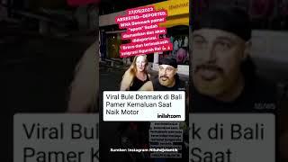 Viral Bule Denmark Di Bali Pamer Kemaluan Saat Naik Motor