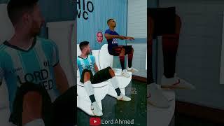 CR7+Messi+Mbappé in Toilet  FreeFire animation #shorts