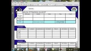 How to Use The Ninja Fitness Quest PDF