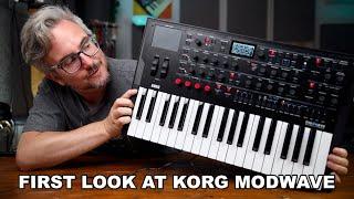 KORG MODWAVE wavetable synthesizer // sound demos, walkthrough & first impressions