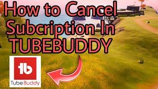 HOW TO CANCEL SUBCRIPTION IN TUBEBUDDY 2020 #ANDRIOD #TUBEBUDDY