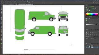 Getting started with vector vehicle wrap template and design Adobe Illustrator