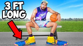 I Played Basketball In The Worlds Largest Shoes!