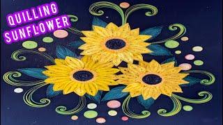 Quilling Sunflower/Diy flower /Quilling arts