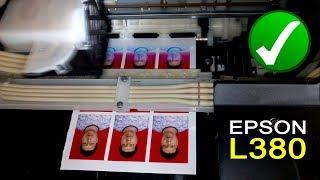 Epson L380 Printer Print Quality Testing