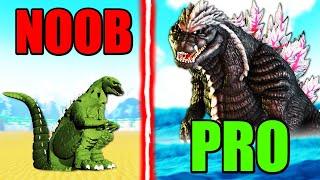 NOOB to PRO GODZILLA in 1 Hour in Kaiju Universe ROBLOX