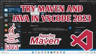 How to Setup Java Maven Project using visual studio code 2023 - Try Maven and Java in VS Code