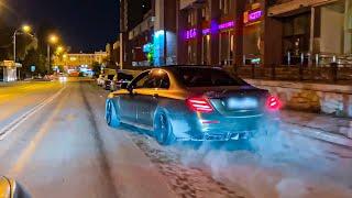 Crazy illegal street drift with Brabus E63s compilation!
