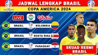 Jadwal Brasil Copa America 2024 - Brasil vs Kosta Rika - Skuad Brasil Copa America 2024