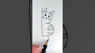 B Harfinden Kedi Çizimi / Easy Cat Drawing