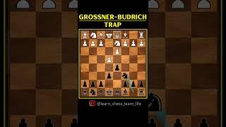 Grossner- Budrich Trap || Chess Tricks To Win Game Fast!! #shorts #shortvideo