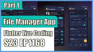 [Flutter] Flutter Live Coding EP1168 (File Manager App Part 1)