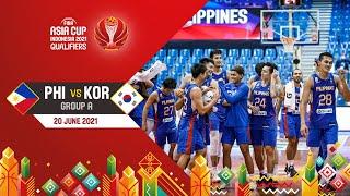 Philippines v Korea | Full Game - Asia Cup 2021 Qualifiers