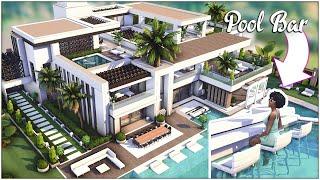 Modern MANSION w/ POOL BAR [No CC] - Sims 4 Speed Build | Kate Emerald