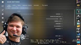 S1mple shows his CS settings