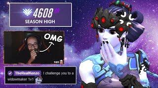 I challenged Top 500 Twitch Streamers to a Widowmaker 1v1 - Overwatch