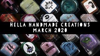 HELLA HANDMADE CREATIONS | MARCH 2020 LIVE SWATCH |  | jodispolish