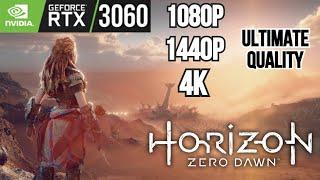 Horizon Zero Dawn | RTX 3060 1080p, 1440p, 4K DLSS Ultra Settings | PC Performance Test