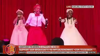 Young Fortune wows Ruto, Gachagua with her performance at Kenya Music Festival Winners State Concert