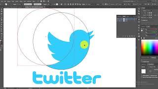 How to create Twitter Logo in Illustrator |Graphic Design Tutorial