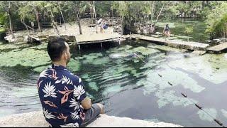 Cenote Azul & Tulum Town Mexico Trip | Day 2 | Abid Mehmood Vlogs