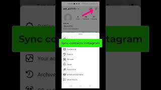 How to Sync Contacts on instagram #shorts