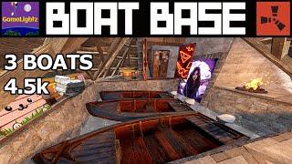 The Best BOAT BASE [2 Hyper-Efficient Variations] - Rust Building Tutorial