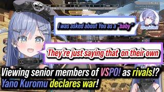 【VSPO!】Viewing senior members of VSPO! as rivals!?Yano Kuromu declares war!【ENG SUB/Yano Kuromu】