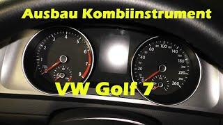 VW Golf 7 - Ausbau Kombiinstrument (Tacho), Demontieren, Tutorial