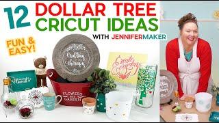 12 Dollar Tree Cricut Project Ideas You Can Gift and Sell + Free Designs For All!