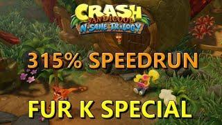 Crash NST 315% Speedrun w/AbdulTheArabicGuy (Fur K Special) Part 3/3