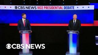 Watch: CBS News VP debate between JD Vance and Tim Walz | full video