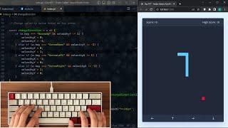 ASMR Programming - Coding a Snake Game - No Talking