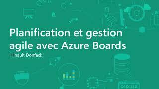 Planification et gestion agile avec Azure Boards