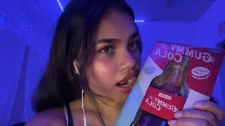 ASMR| Eating giant Cola Gummy & mouth soundsss