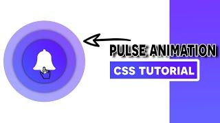 Pulse Effect on Notification bell using keyframe animation in css
