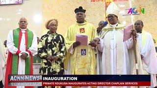 PRIMATE NDUKUBA INAUGURATES LT. COL. VEN. AMULUCHE AS ACTING DIRECTOR, CHAPLAIN SERVICES