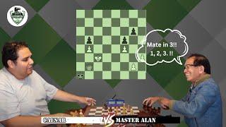 Epic Evergreen Chess Battle: Master Alan vs. Caesar - Hilarious Banter and Pro-Level Moves!