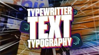 Typewritter Typography Like "y6richo" Tutorial - Alight Motion