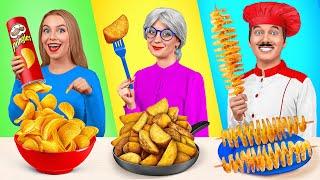 Reto De Cocina Yo vs Abuela | Situaciones Divertidas de Comida por Mega DO Challenge