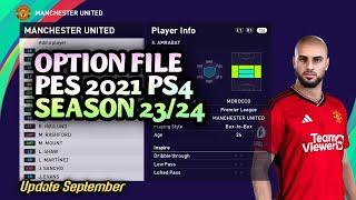 PES 2021 - REVIEW NEXT OPTION FILE PES 2021 SEASON UPDATE 23-24 | PS4