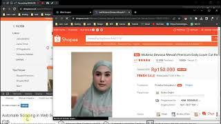 Ambil Data Shopee Dengan Web Scraper