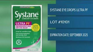 Eye drops recalled for fungal contamination