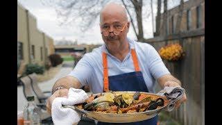 Andrew Zimmern Cooks: Grilled Seafood Paella