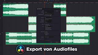 Export von Audiofiles | DaVinci Resolve 17 Tutorial