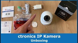 Ctronics WLAN IP Überwachungskamera für Innen || Unboxing & Review